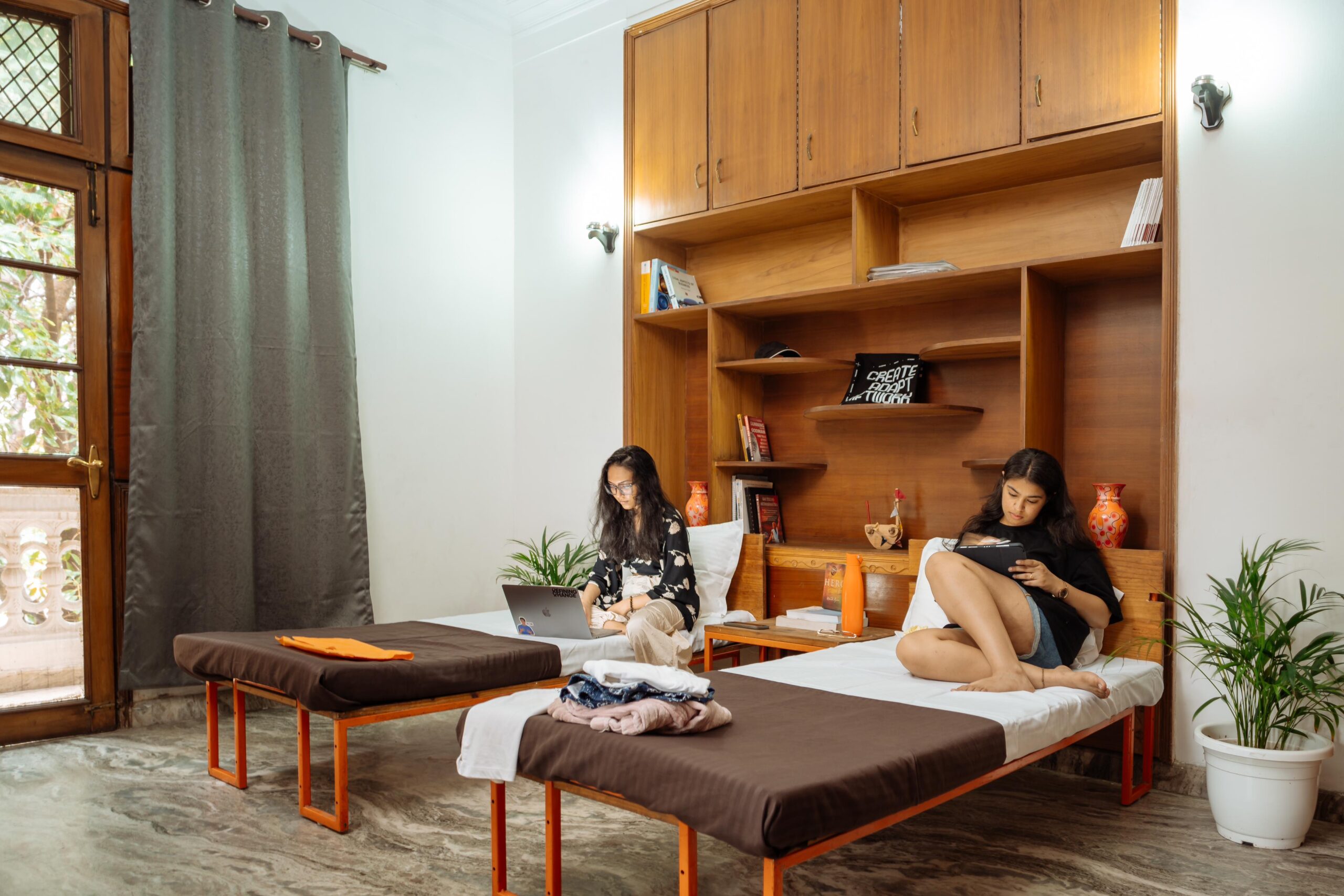Girls PG double-sharing room in Sector 33, Noida